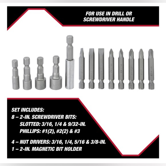 Hyper Tough 37-piece Screwdriver Bit Set with Case, 30143 Tools Driver - Picture 5 of 9